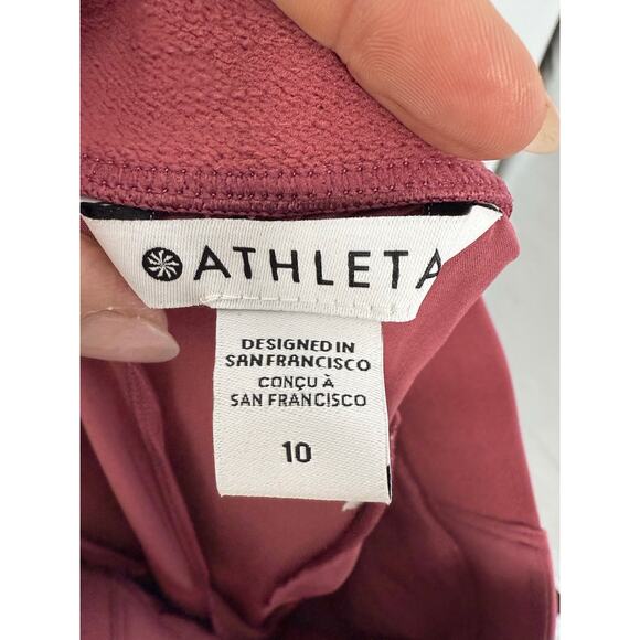 NEW Athleta Pants Women 10 Pink Brooklyn Heights Jogger Athleisure Sporty - Picture 3 of 6